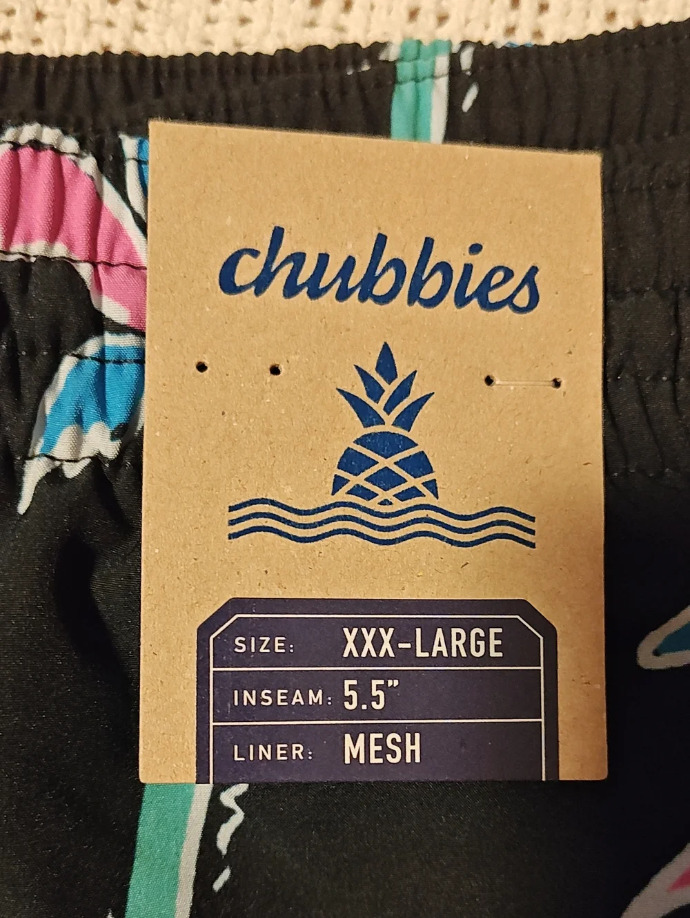Chubbies Mens Swim Trunks w/ Mesh Liner